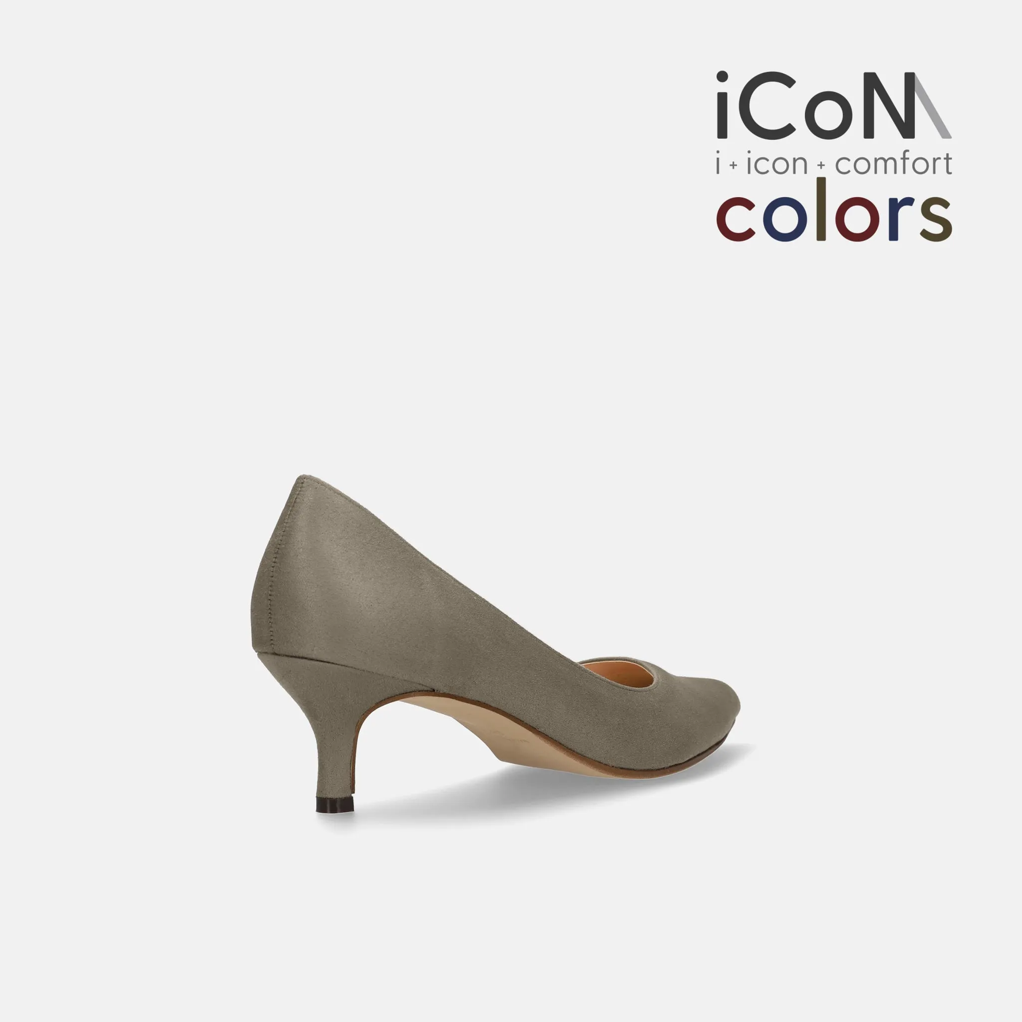 15% OFF: 2024SS: iCoN COLORS: Pointed toe suede pumps (C57172) Greige S