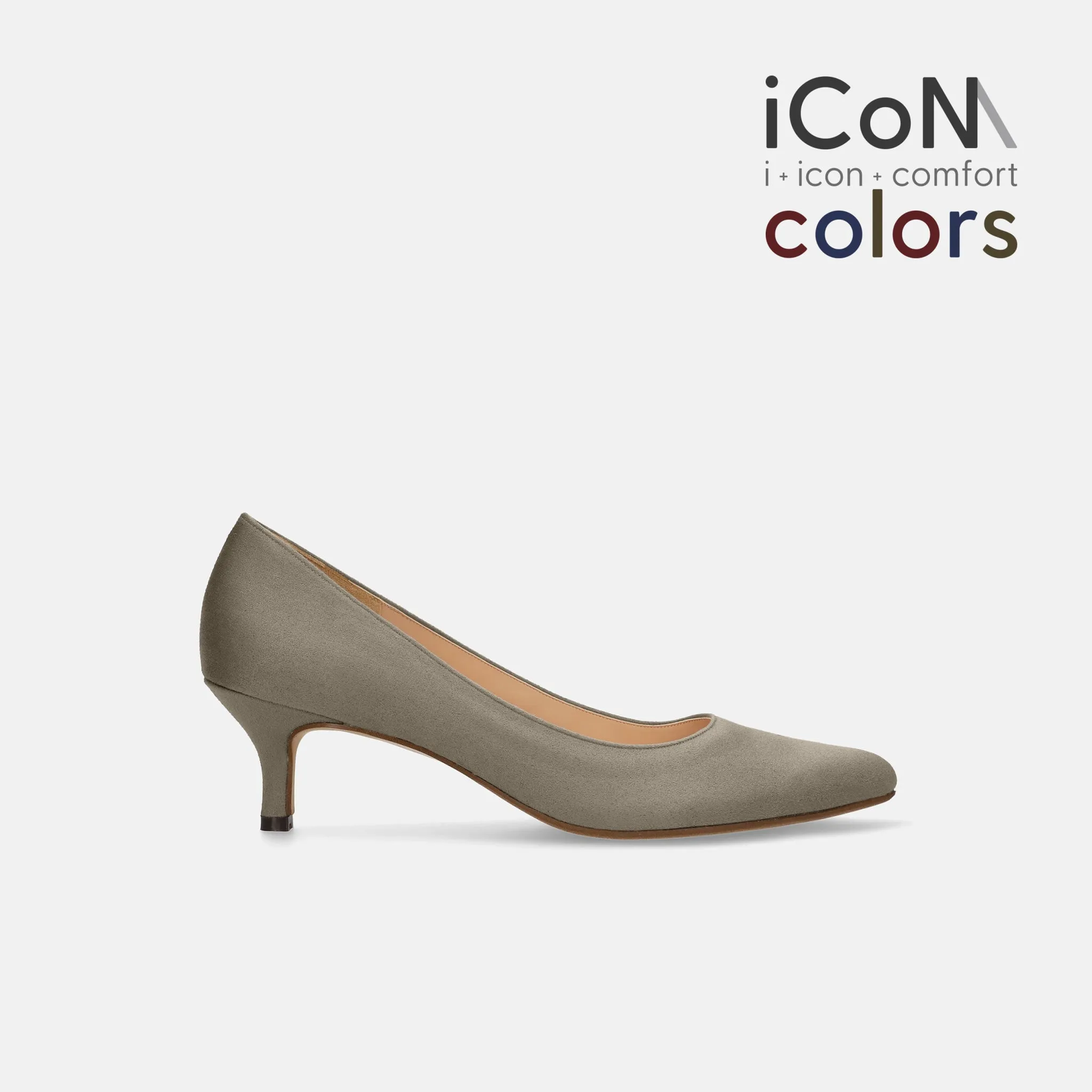 15% OFF: 2024SS: iCoN COLORS: Pointed toe suede pumps (C57172) Greige S