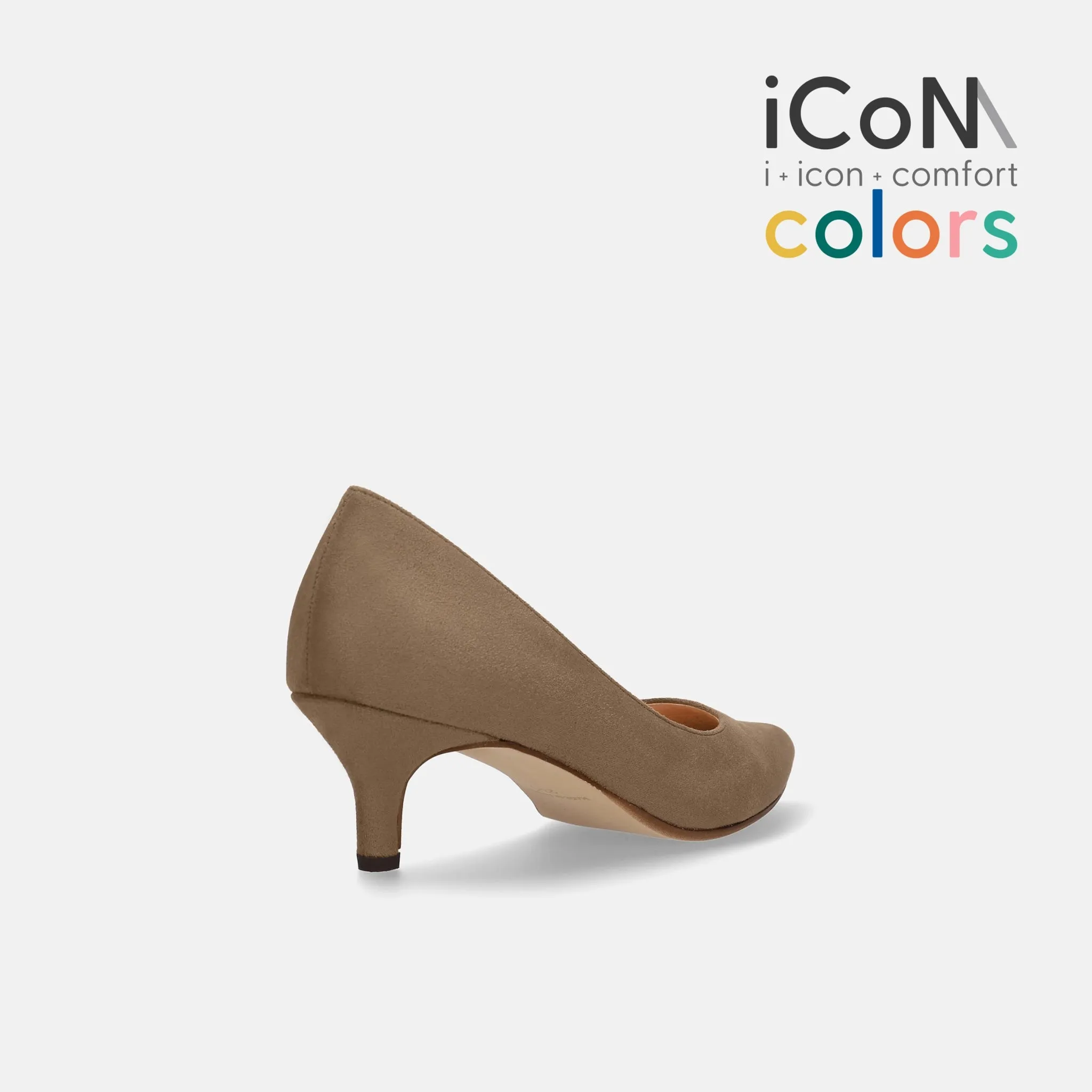 15% OFF: iCoN COLORS: Pointed toe suede pumps (C57172) Taupe S