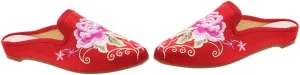 1Pair Ethnic Style Embroidered Slippers for Women Comfortable Home Footwear Soft and Breathable present for Indoor and Outdoor Use Stylish Slip Design