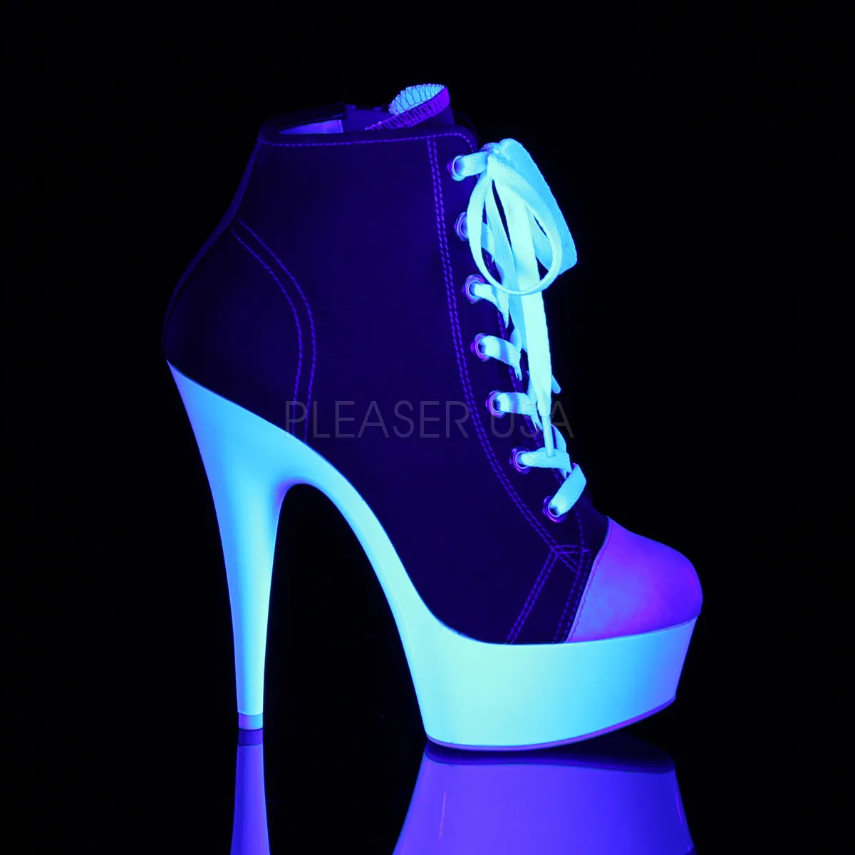 6 Inch Heel DELIGHT-600SK-02 Red Canvas