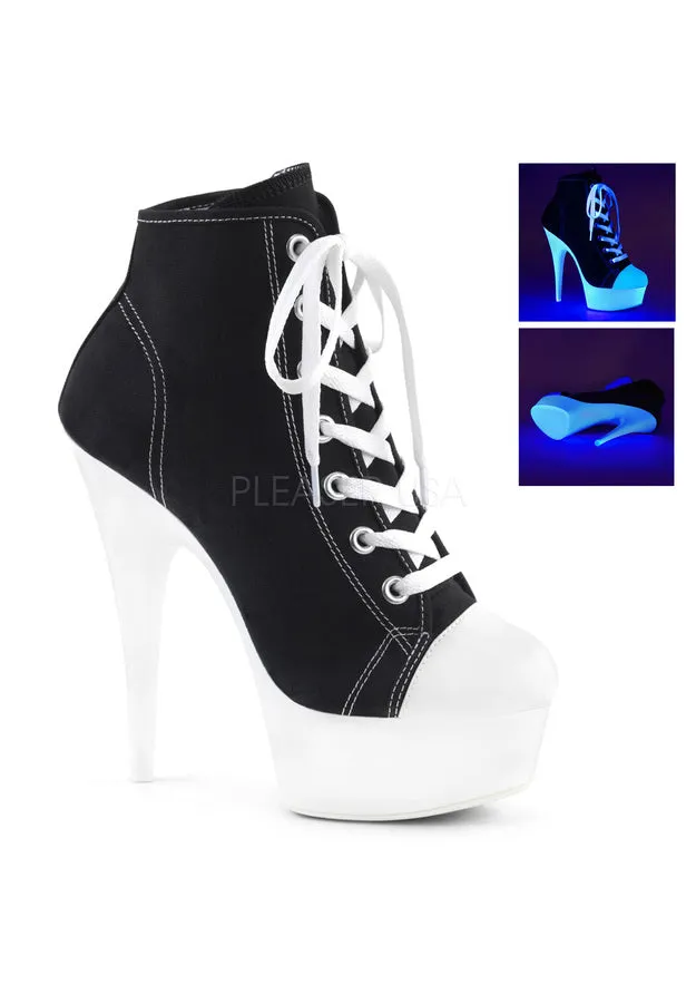 6" Heel, 1 3/4" PF Sneaker, Side Zip