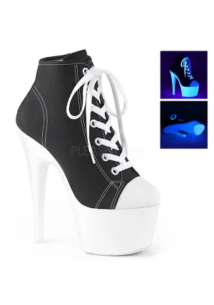 7" Heel, 2 3/4" PF Sneaker, Side Zip