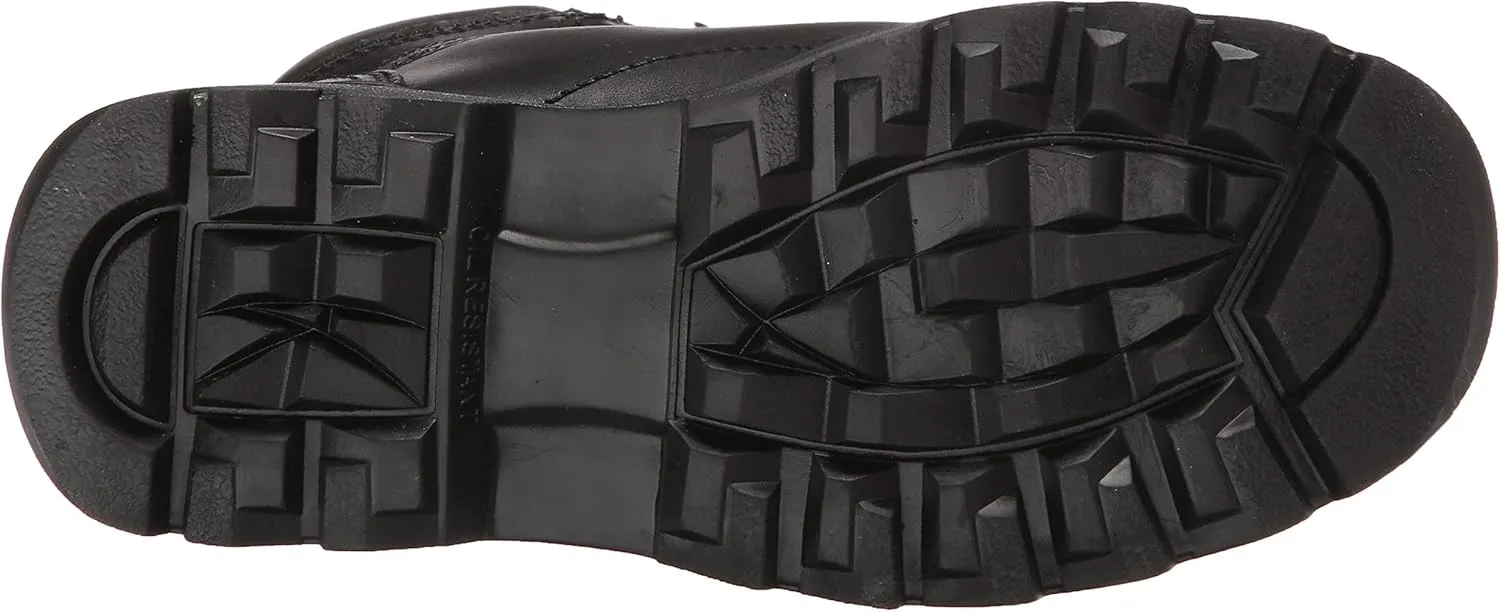 Ad Tec 6in Steel Toe Laceup Leather Work Boots for Women - Soft Padded Collar, Oil and Slip Resistant Outsole