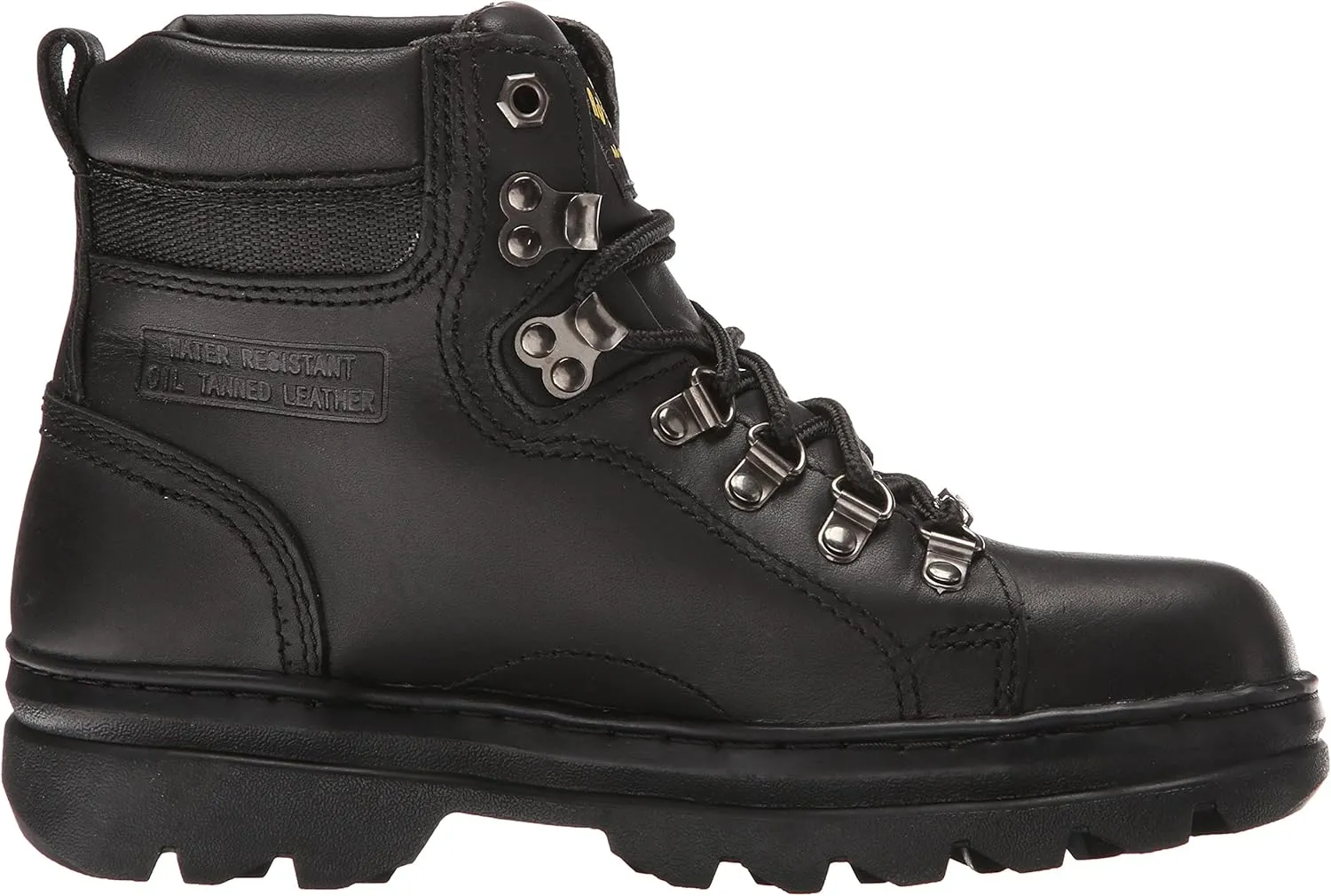 Ad Tec 6in Steel Toe Laceup Leather Work Boots for Women - Soft Padded Collar, Oil and Slip Resistant Outsole