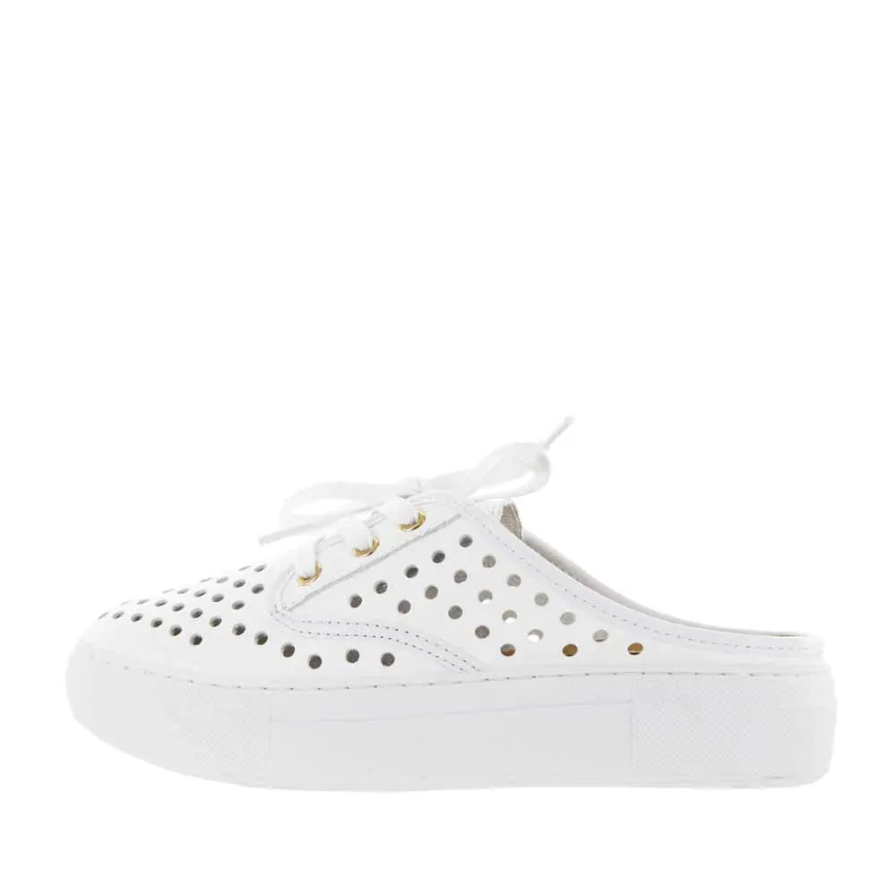 Alfie & Evie Motto White Slide