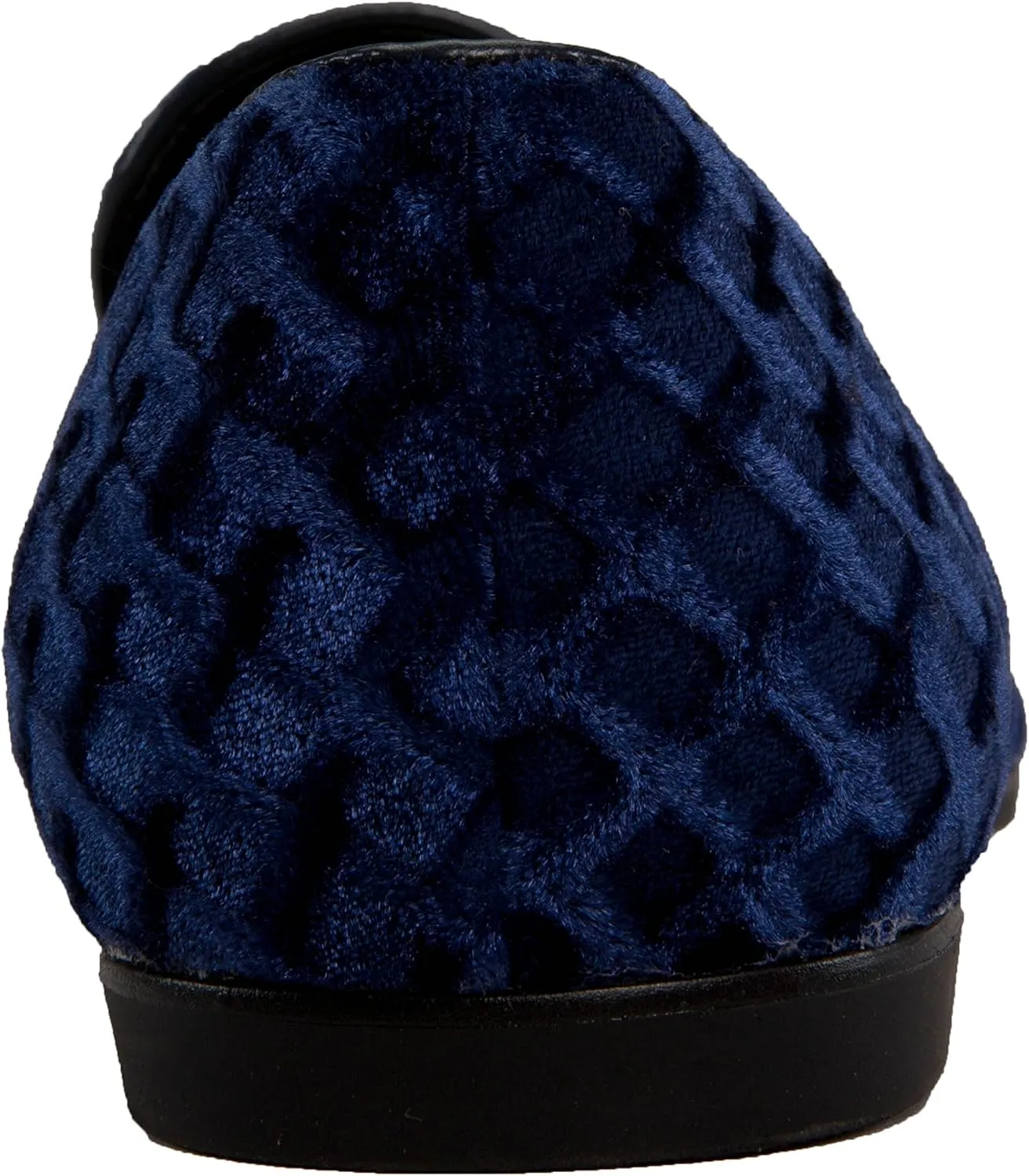 Amali Fishman Men’s Dress Shoes Plush Velvet with a Quilted Design Slip-on Driver Shoes for Men Velvet Loafers The Original Smoking Men Tuxedo Slipper Shoes