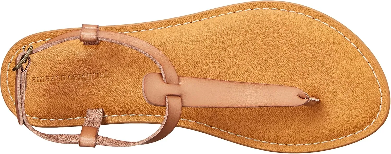 Amazon Essentials Women's Casual Thong Sandal with Ankle Strap