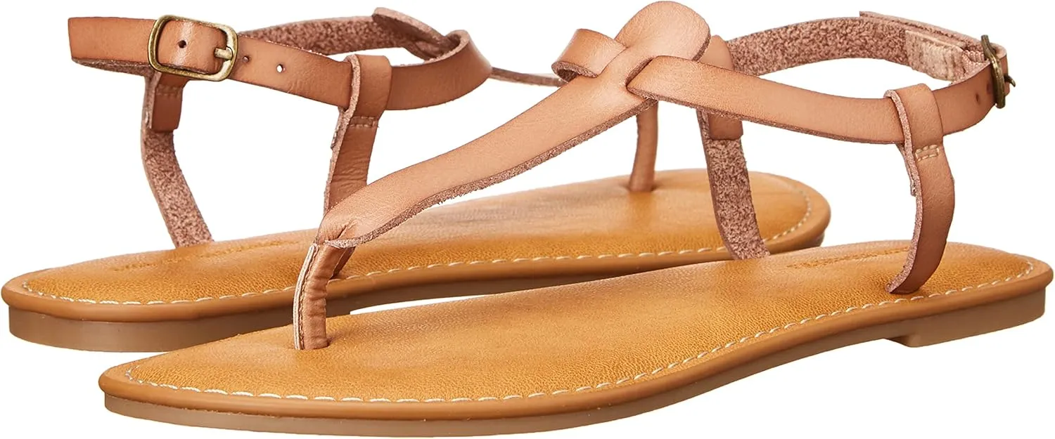 Amazon Essentials Women's Casual Thong Sandal with Ankle Strap