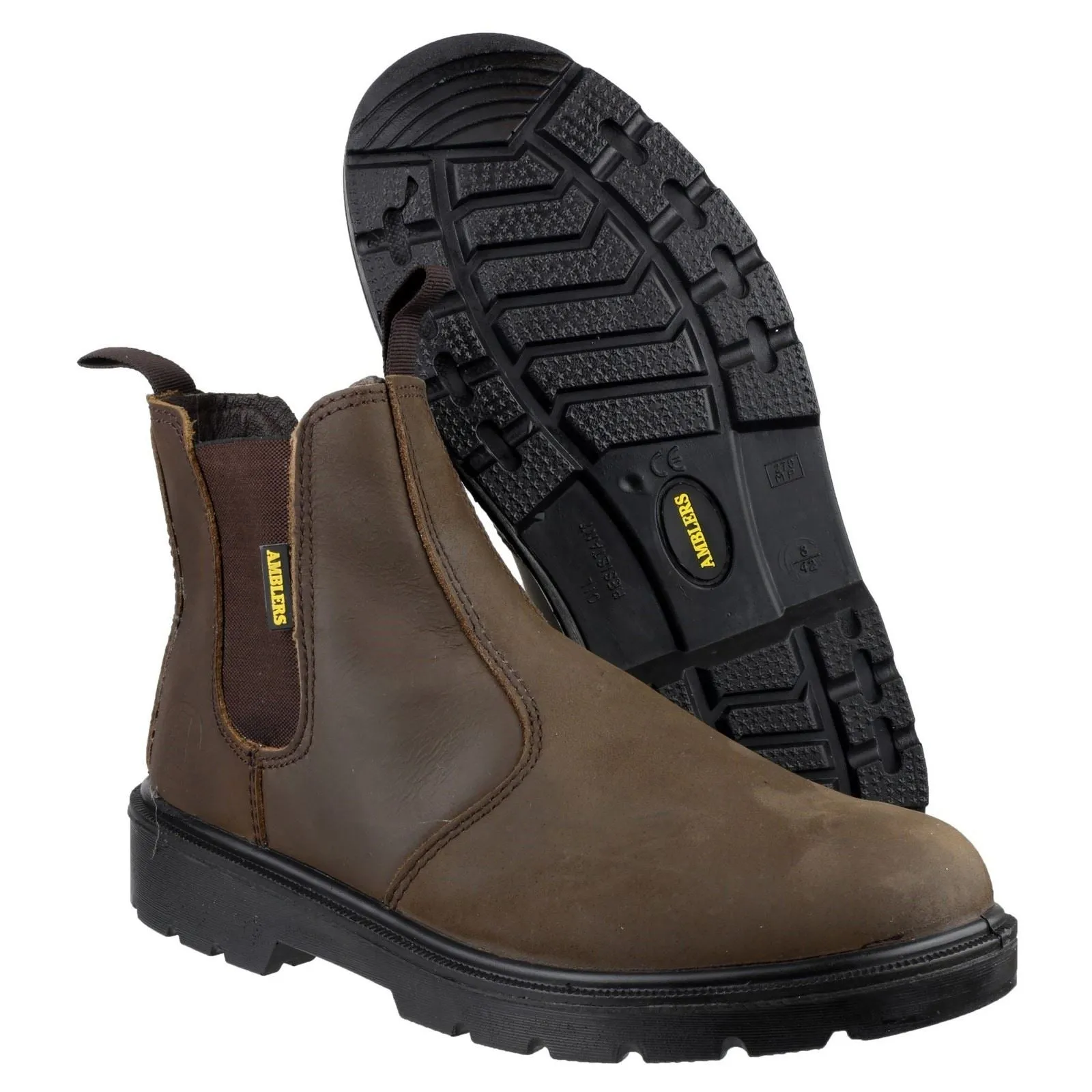 Amblers Men Boots - FS128 Safety Dealer Boot in Brown, 3-15
