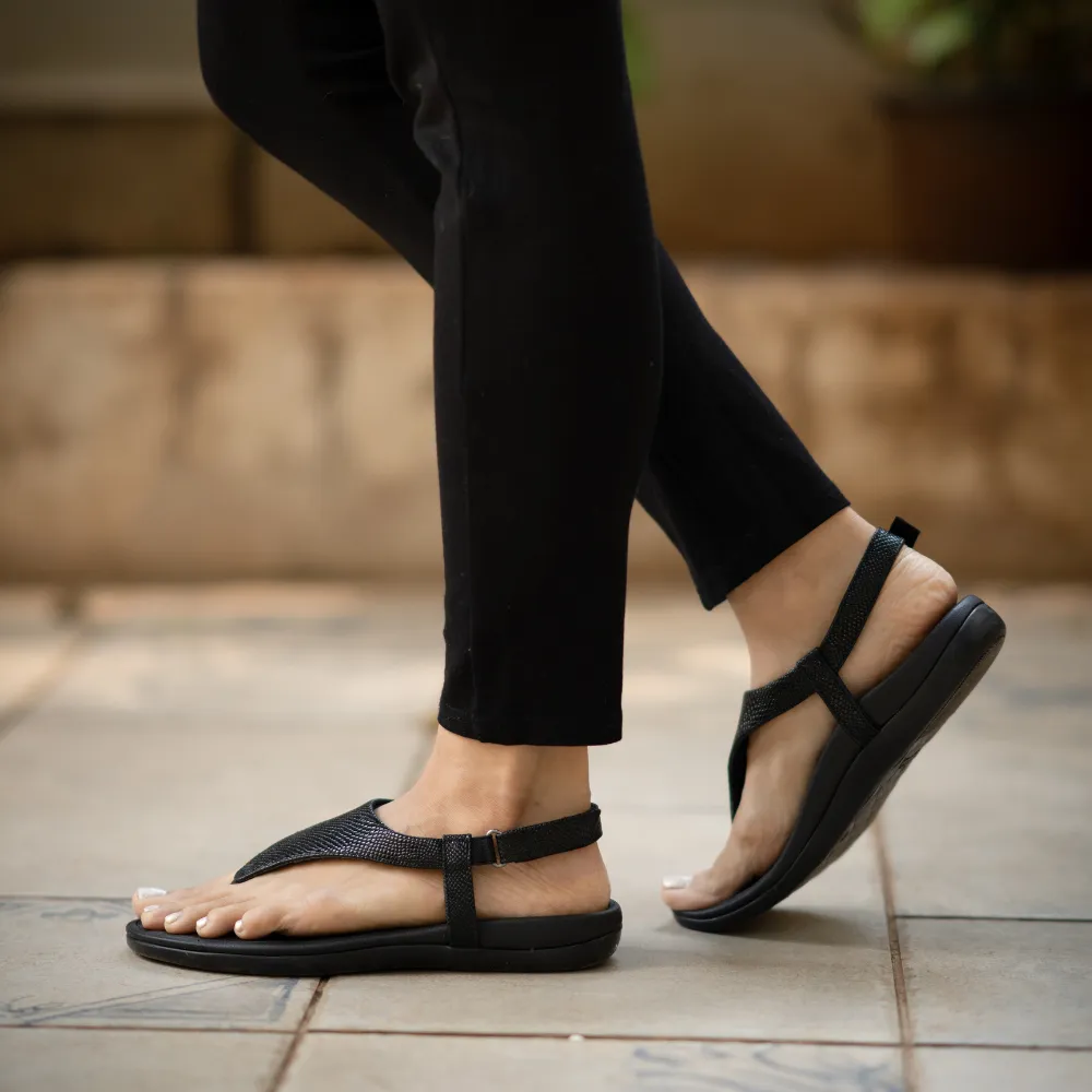 Aria - Black Sandal For Women