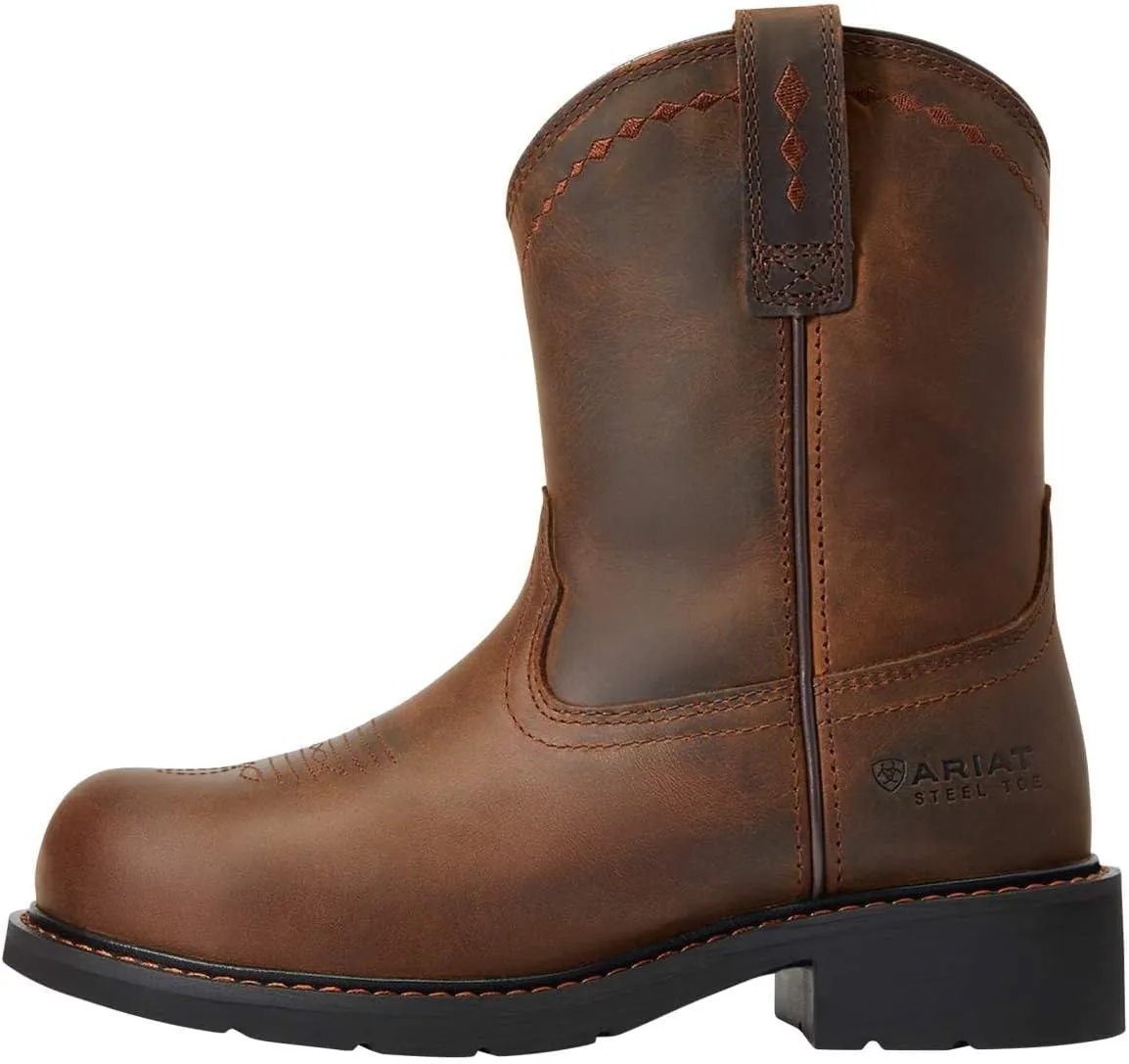 Ariat Women's Fatbaby Work Pull-on Steel Toe Work Boot