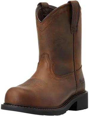 Ariat Women's Fatbaby Work Pull-on Steel Toe Work Boot