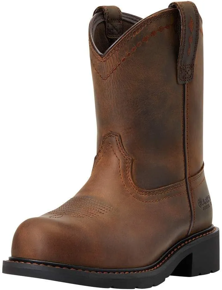 Ariat Women's Fatbaby Work Pull-on Steel Toe Work Boot