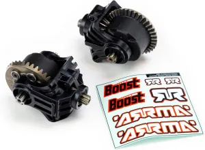 ARRMA Front & Rear Metal Diff Boost Box, ARA210007