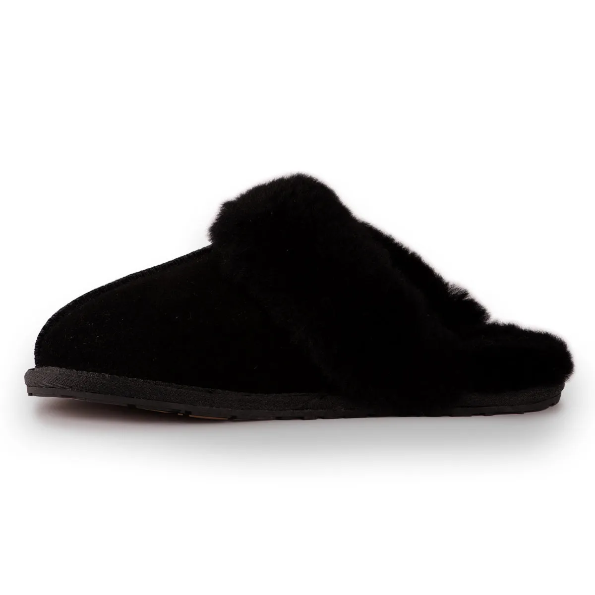 AUS WOOLI UGG UNISEX SHEEPSKIN WOOL SHELLEY Slippers - Grey