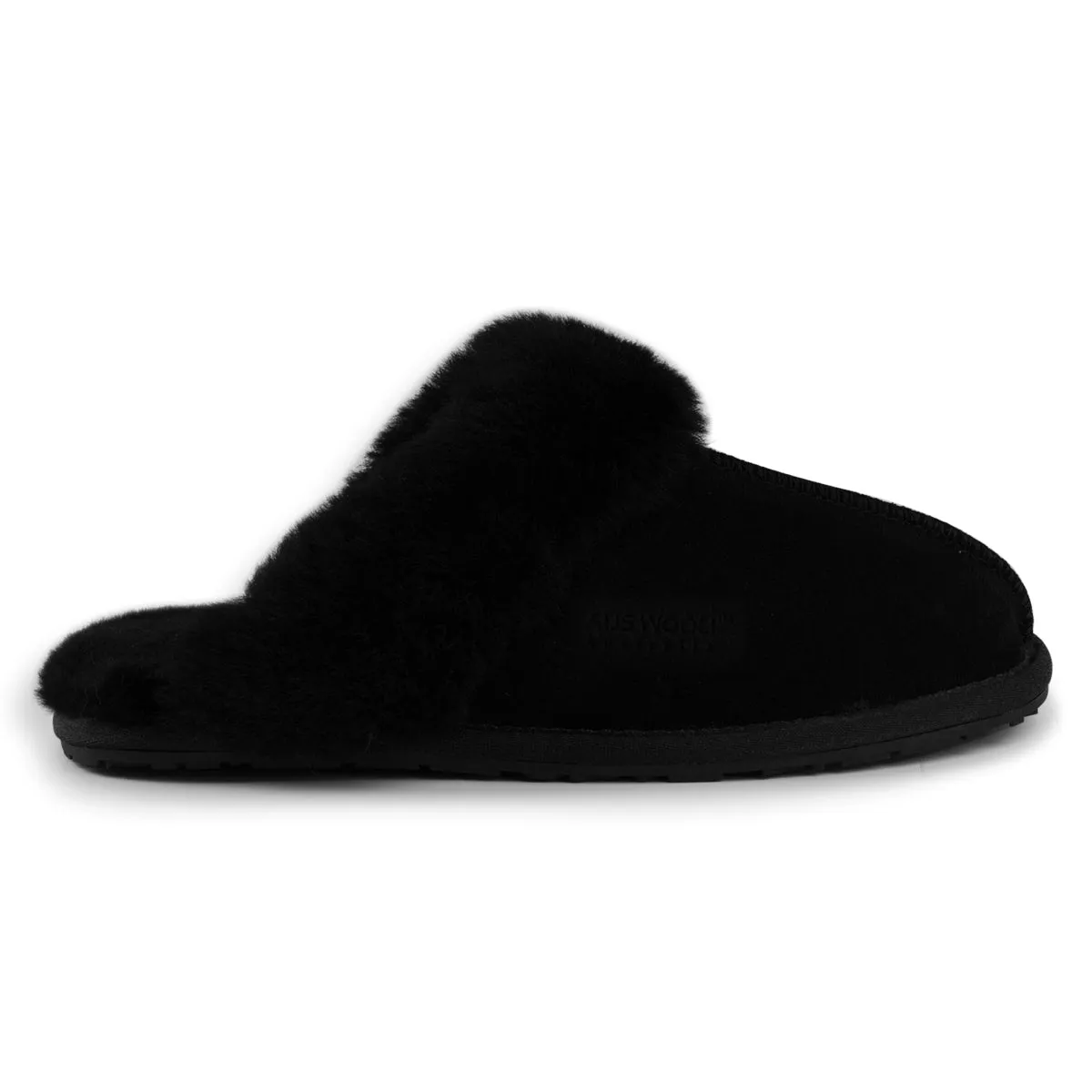 AUS WOOLI UGG UNISEX SHEEPSKIN WOOL SHELLEY Slippers - Grey