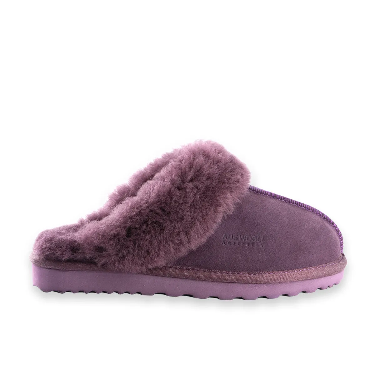 AUS WOOLI UGG UNISEX SHEEPSKIN WOOL SYDNEY Slippers - PLUM