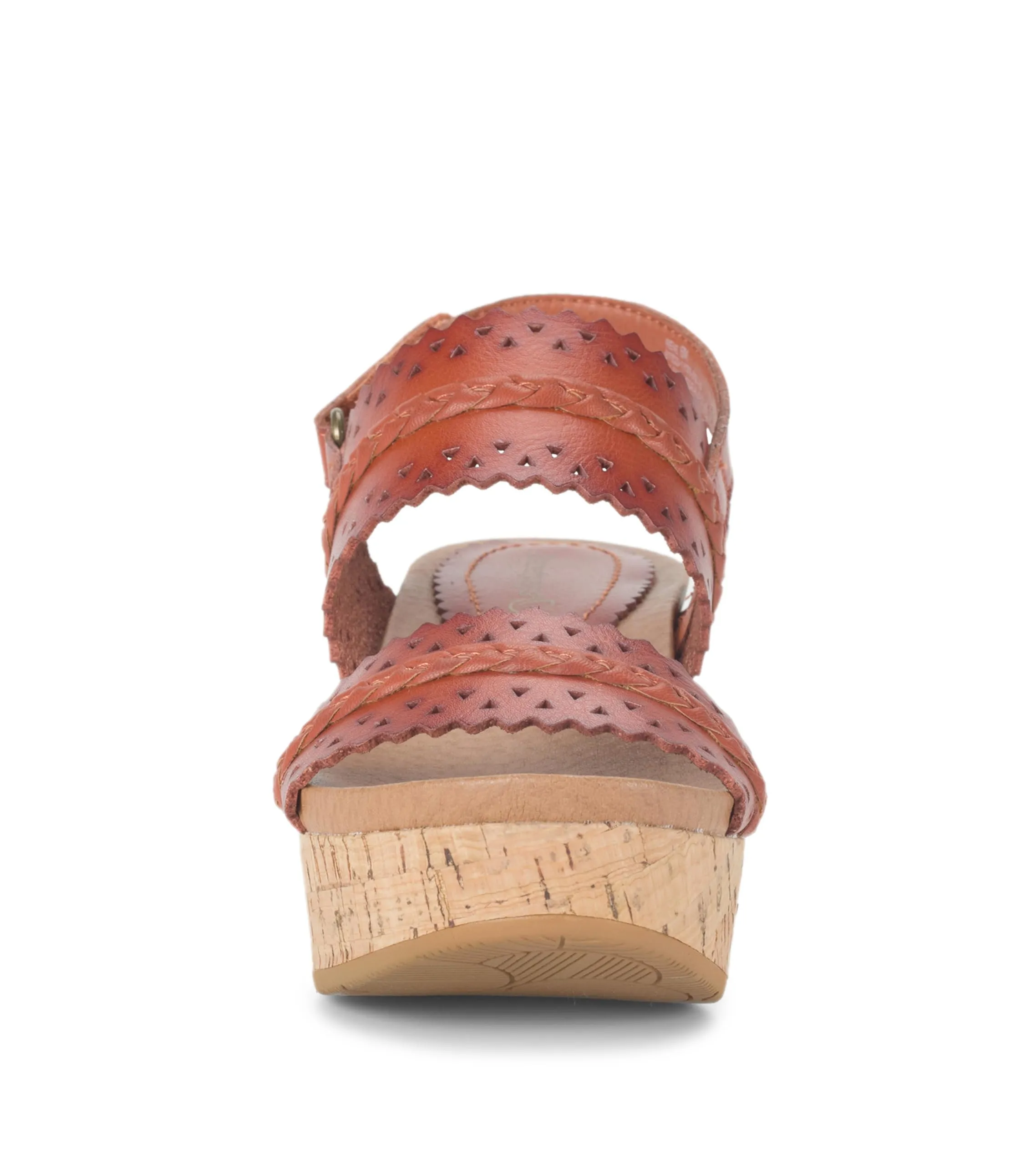 BareTraps Womens Rene Faux Leather Cork Platform Sandals Red 8 Medium (B,M)