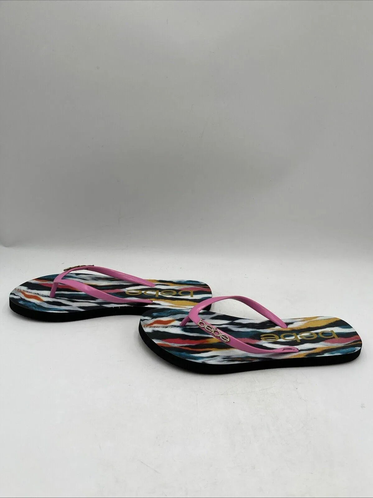 Bebe Jaynee Women's Sandal Multicolor Size 9/10 - Very Good