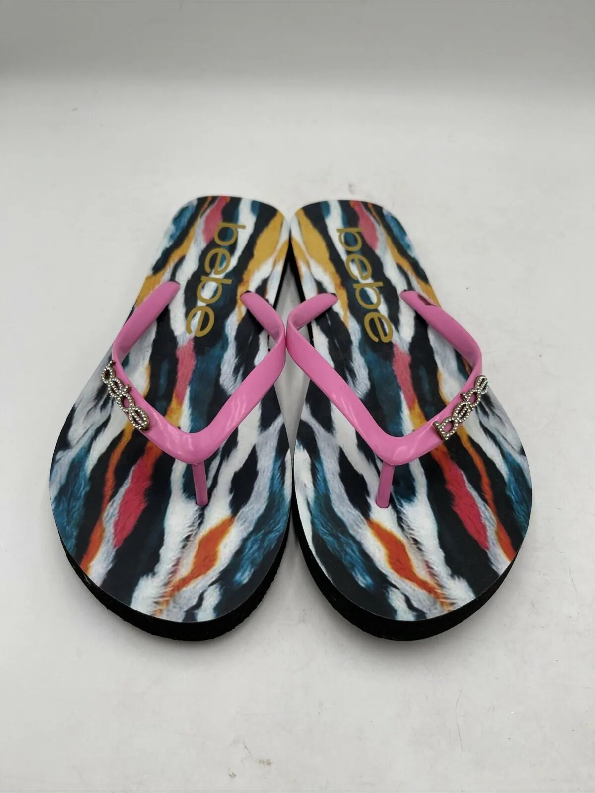 Bebe Jaynee Women's Sandal Multicolor Size 9/10 - Very Good
