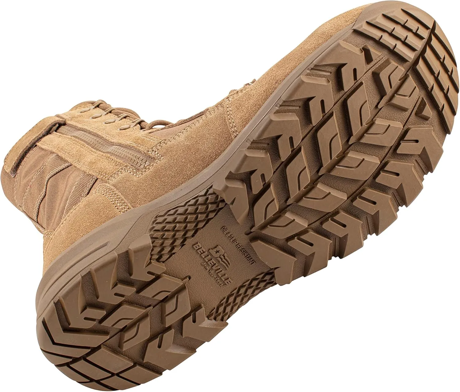 Belleville Men's BV508ZCT 8" Hot Weather Lightweight Side-Zip Composite Safety Toe Boot
