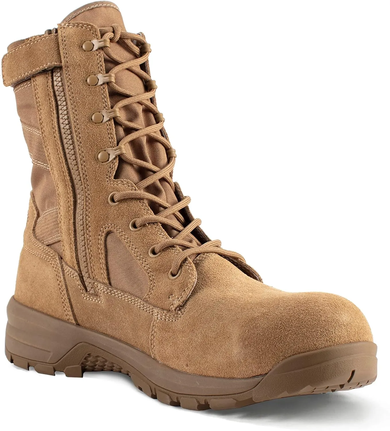Belleville Men's BV508ZCT 8" Hot Weather Lightweight Side-Zip Composite Safety Toe Boot