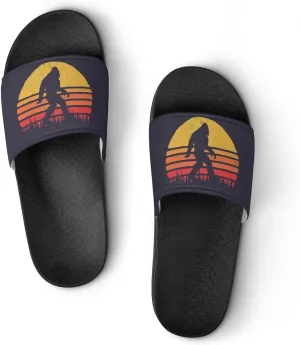 Bigfoot Silhouette Sun Home Slippers PVC Open Toe Shower Slippers Fashion Sandals for Men Women 36 (230mm)