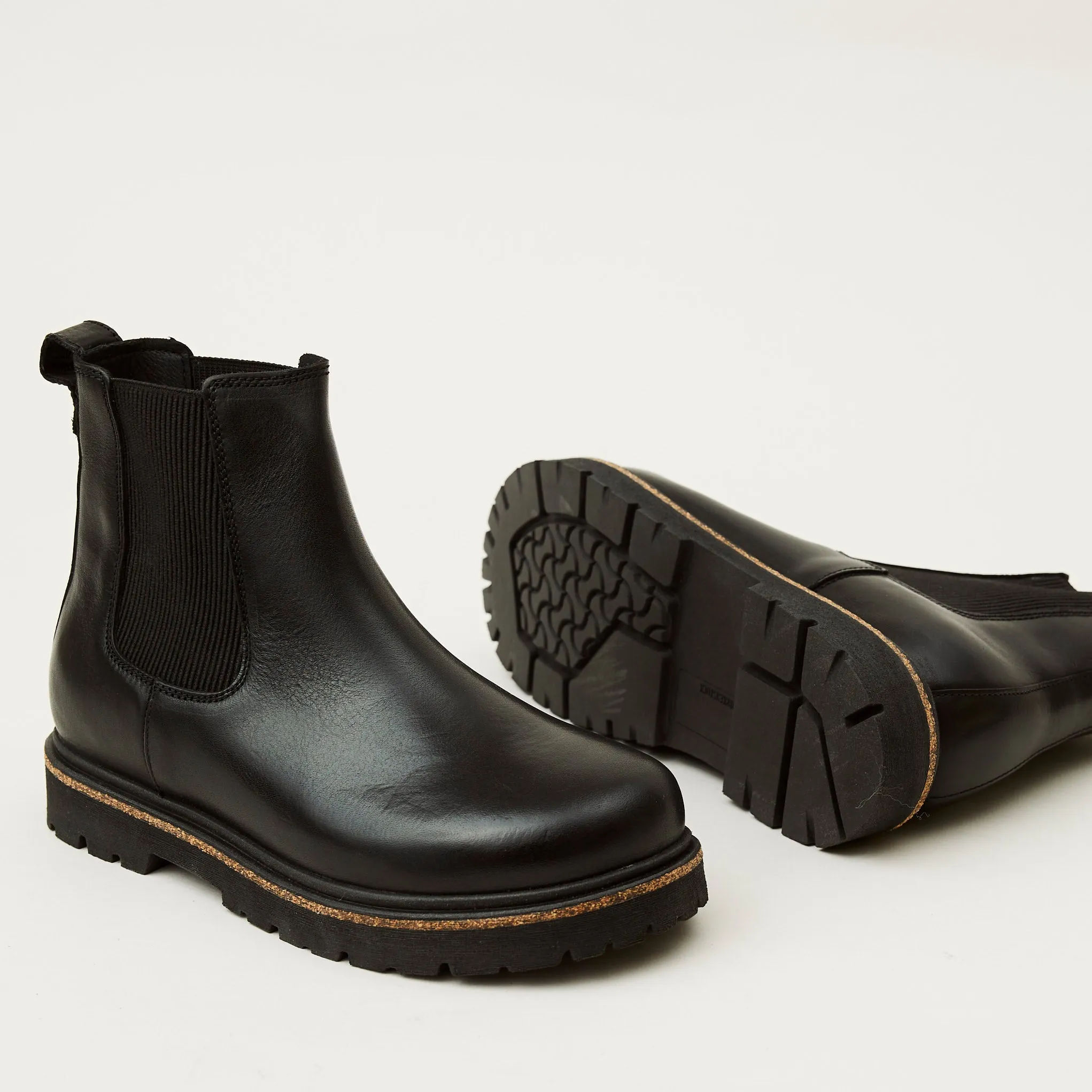 Birkenstock Black Leather Chelsea Boots