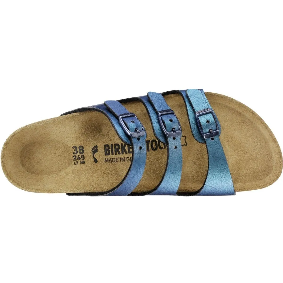 Birkenstock Florida Birko-Flor Graceful Gemm Blue Sandals