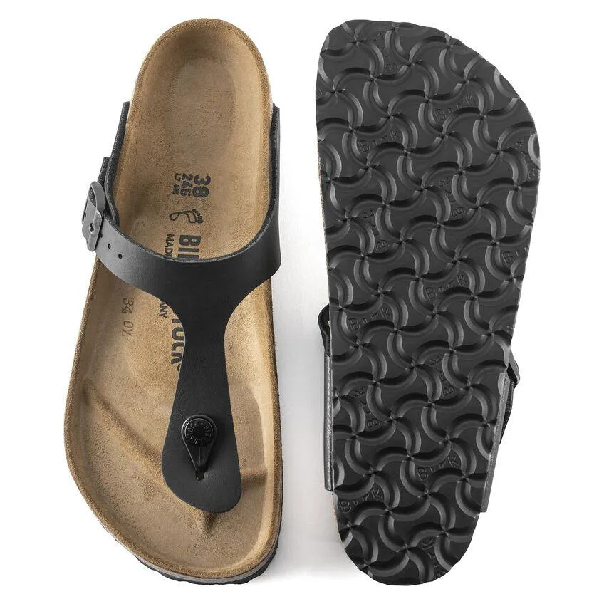 Birkenstock Gizeh Leather Sandals - Black