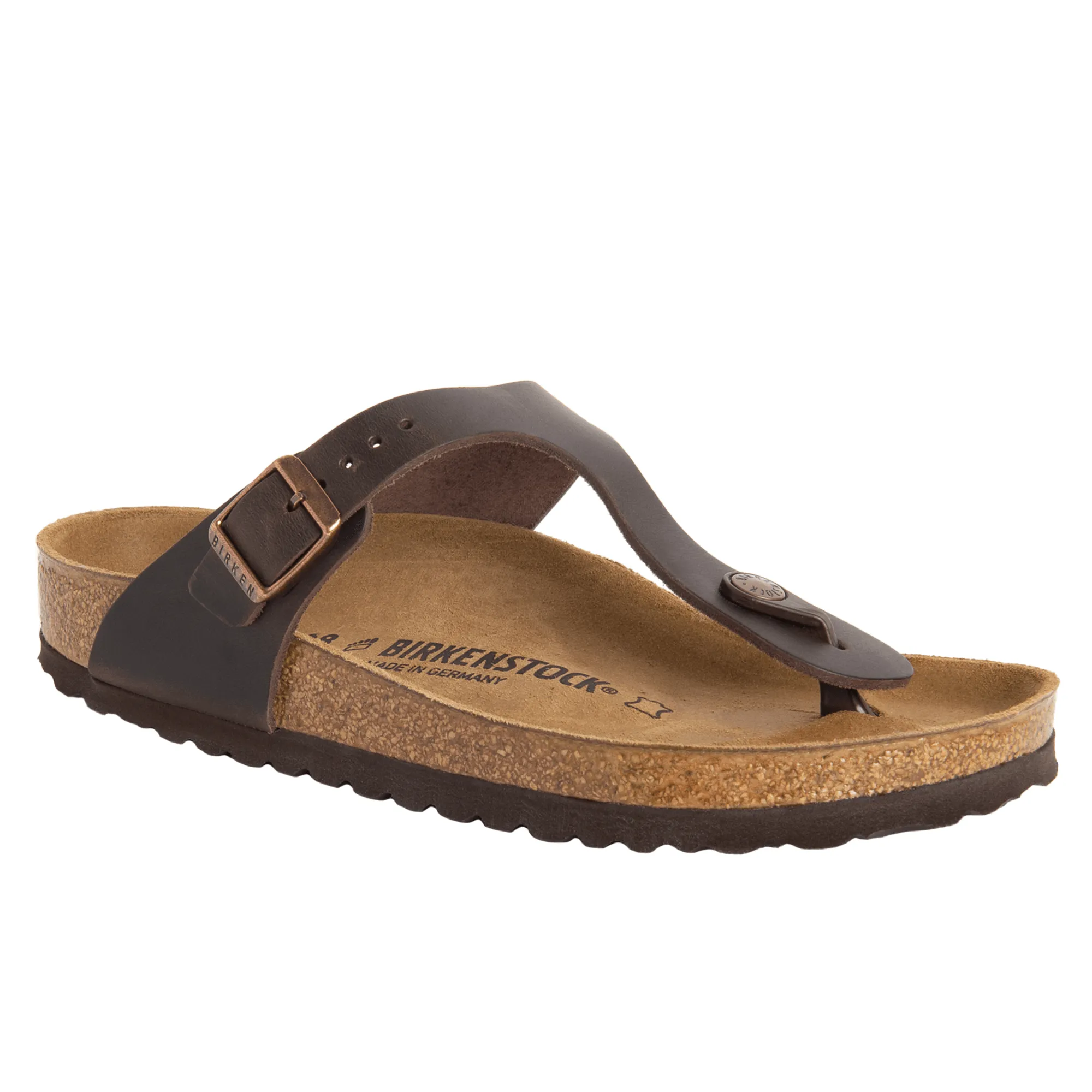 Birkenstock Gizeh Oiled Leather Sandals - Havana
