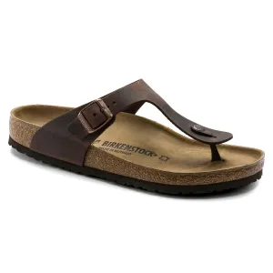 Birkenstock Gizeh Oiled Leather Sandals - Havana