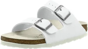 Birkenstock Men's Arizona Sandal White Birko-Flor Size 44 M EU