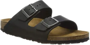 Birkenstock Unisex Arizona Sandal,Black Oiled Leather,40 N EU