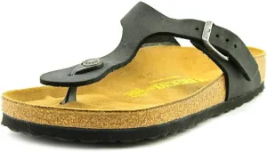 Birkenstock Women's Leather Gizeh Black Oil LTR