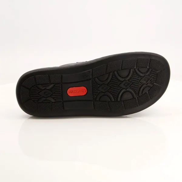 Black medicated slippers for men
