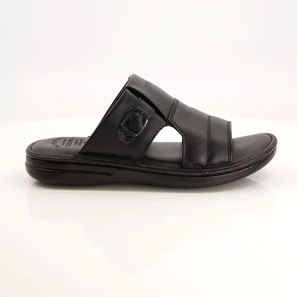 Black medicated slippers for men