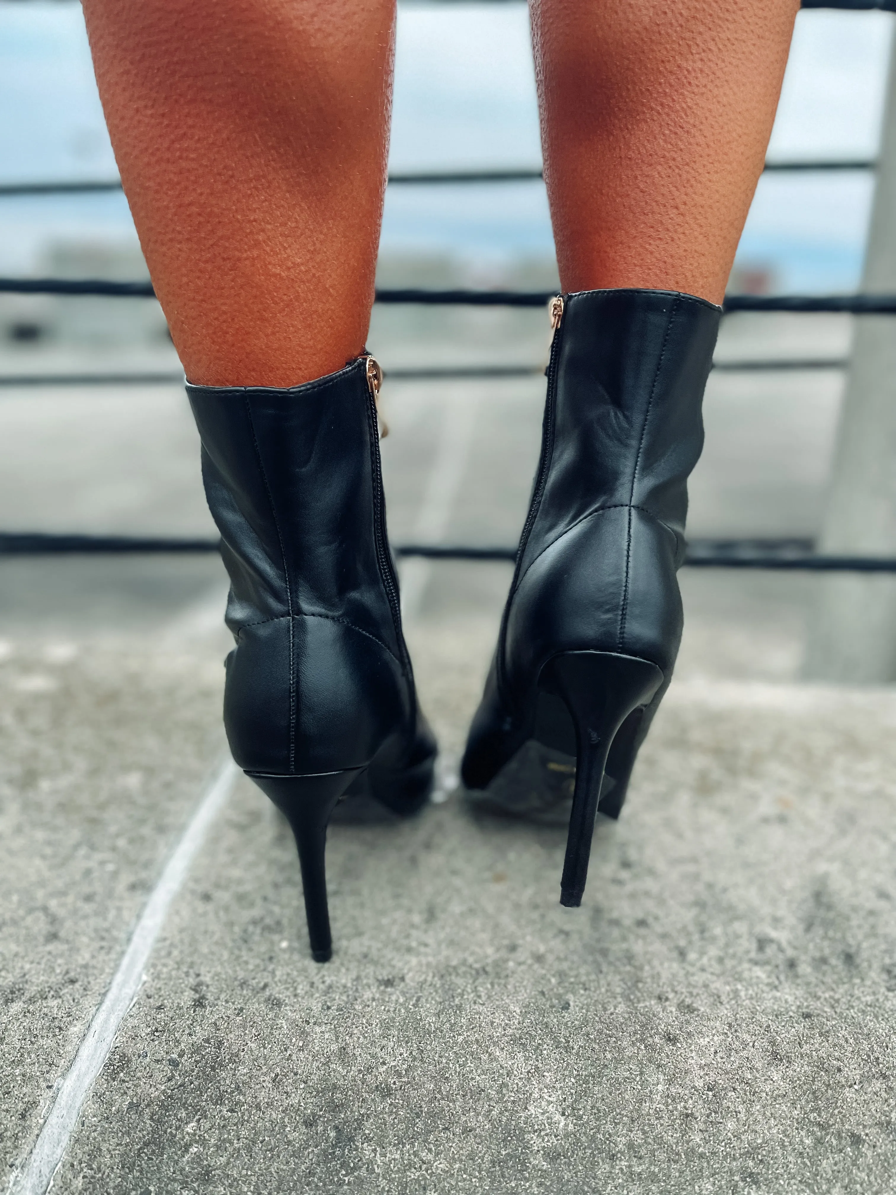 Black Open Toe Heel