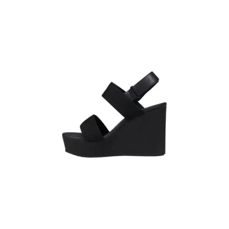 Black Wedge Sandal