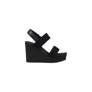Black Wedge Sandal