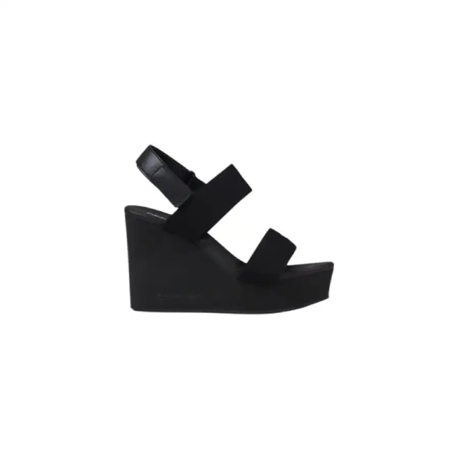 Black Wedge Sandal