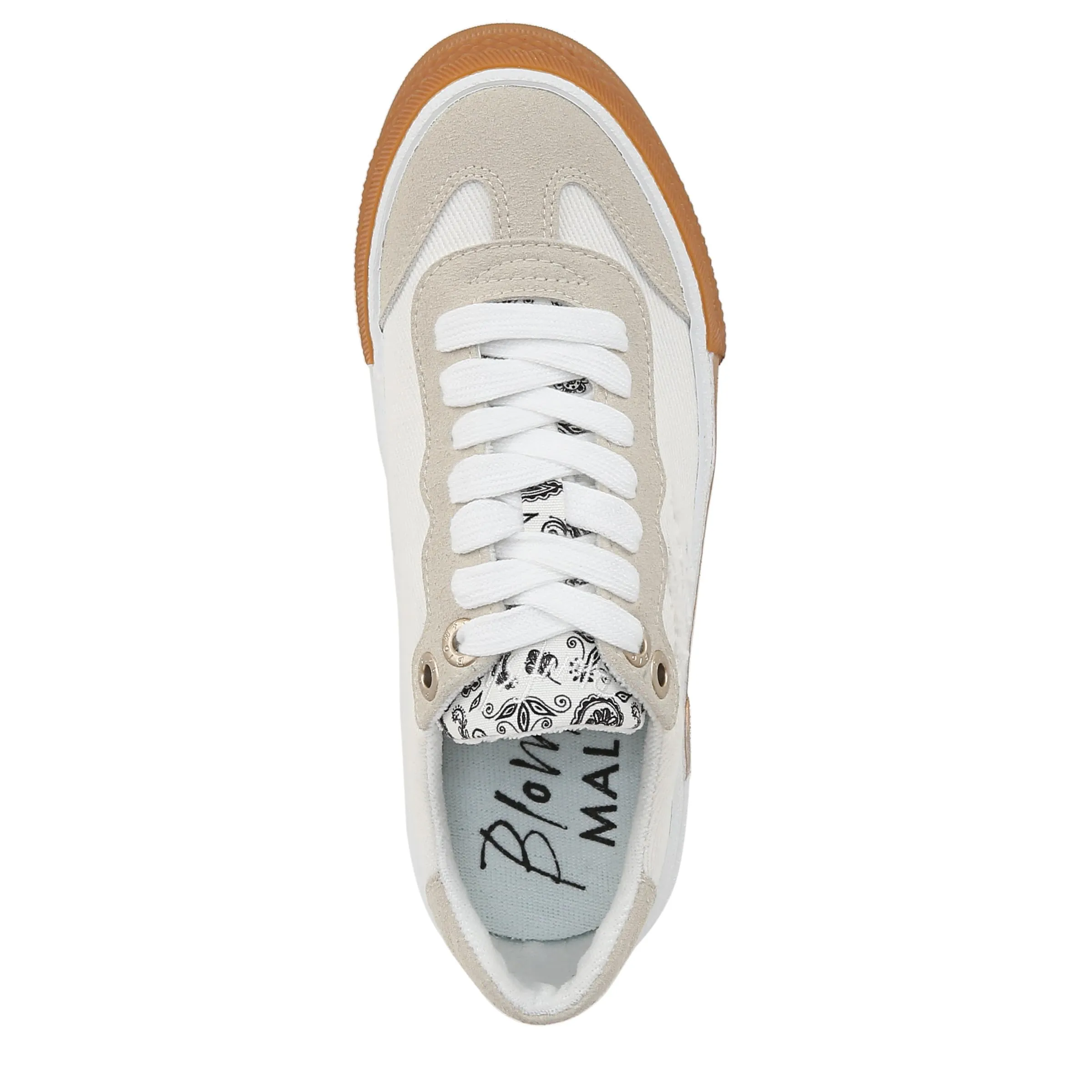 Blowfish Malibu Womens Wildcard Sneaker Off White Canvas 6.5 M