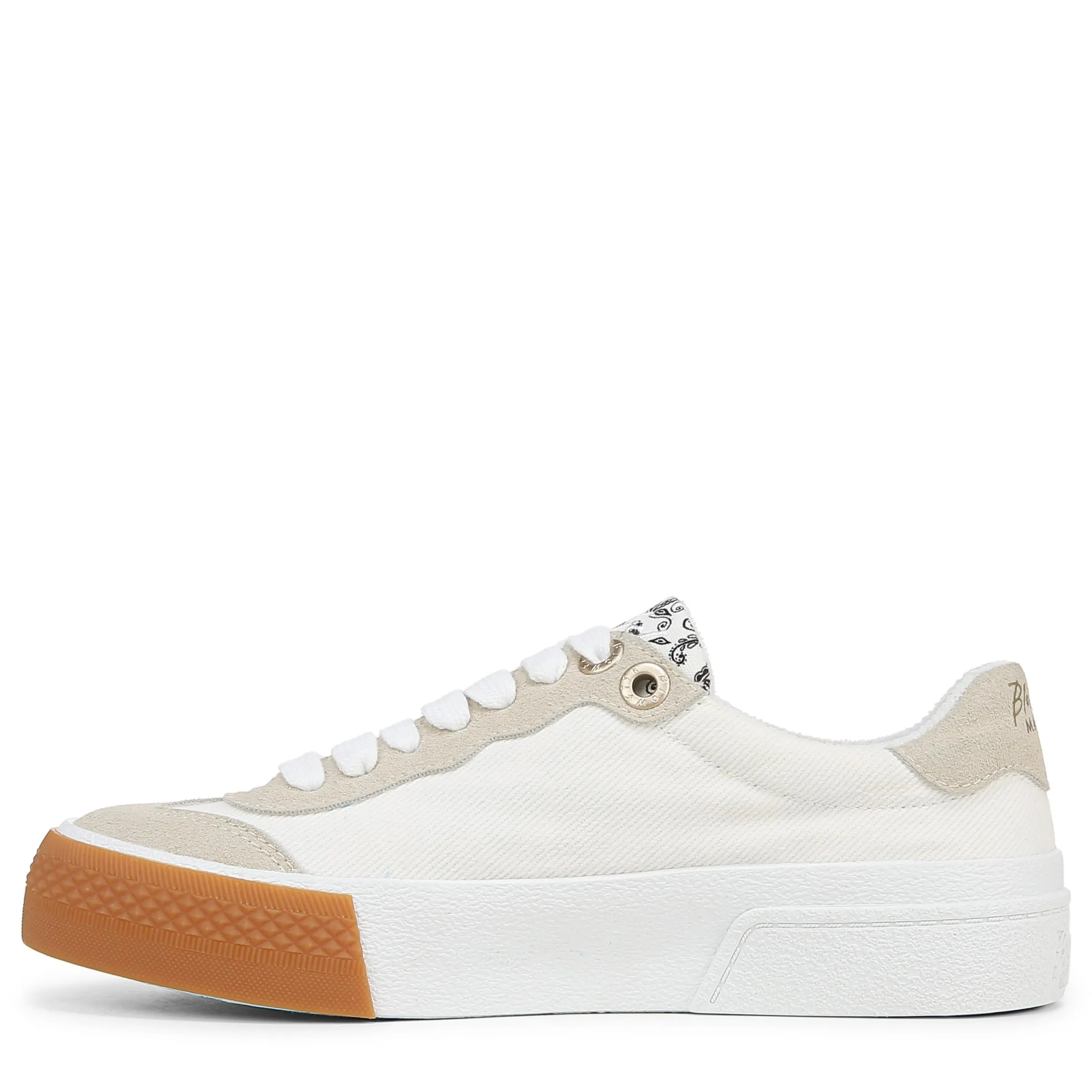 Blowfish Malibu Womens Wildcard Sneaker Off White Canvas 6.5 M