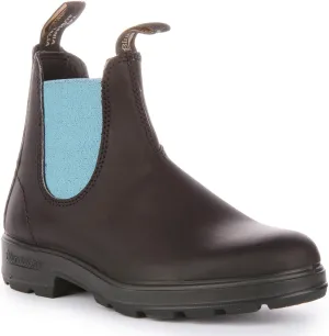 Blundstone 2207 Women's Leather Chelsea Boot (Black Blue, US 10.5)