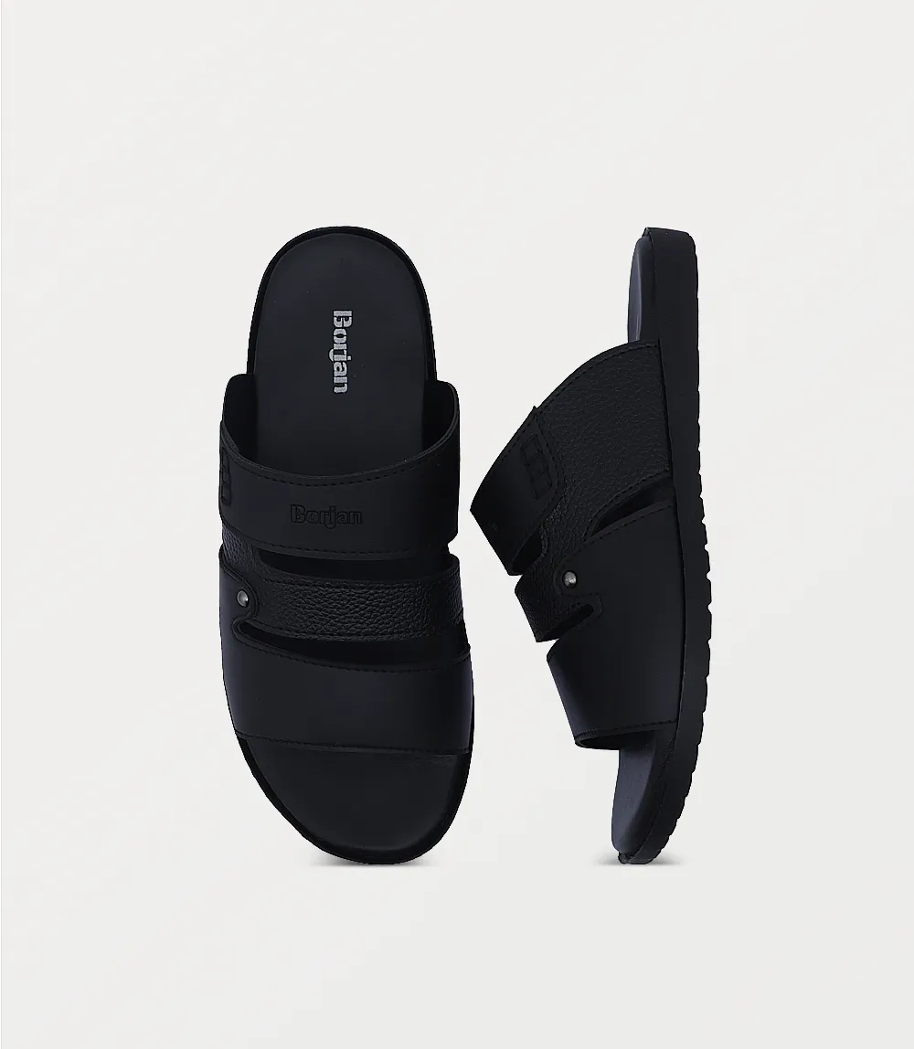 BM6842-BLACK-Men Slipper