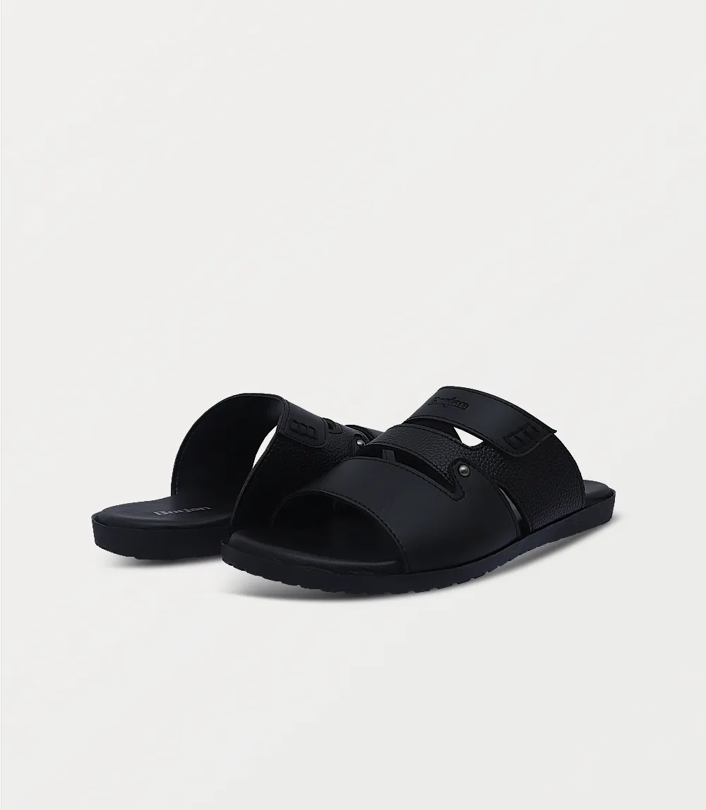 BM6842-BLACK-Men Slipper
