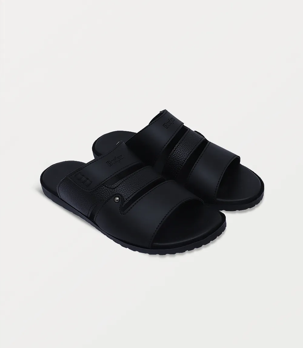 BM6842-BLACK-Men Slipper