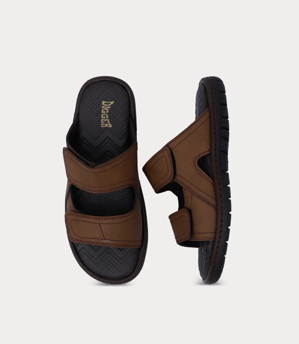 BM6902-BROWN-Men Slipper