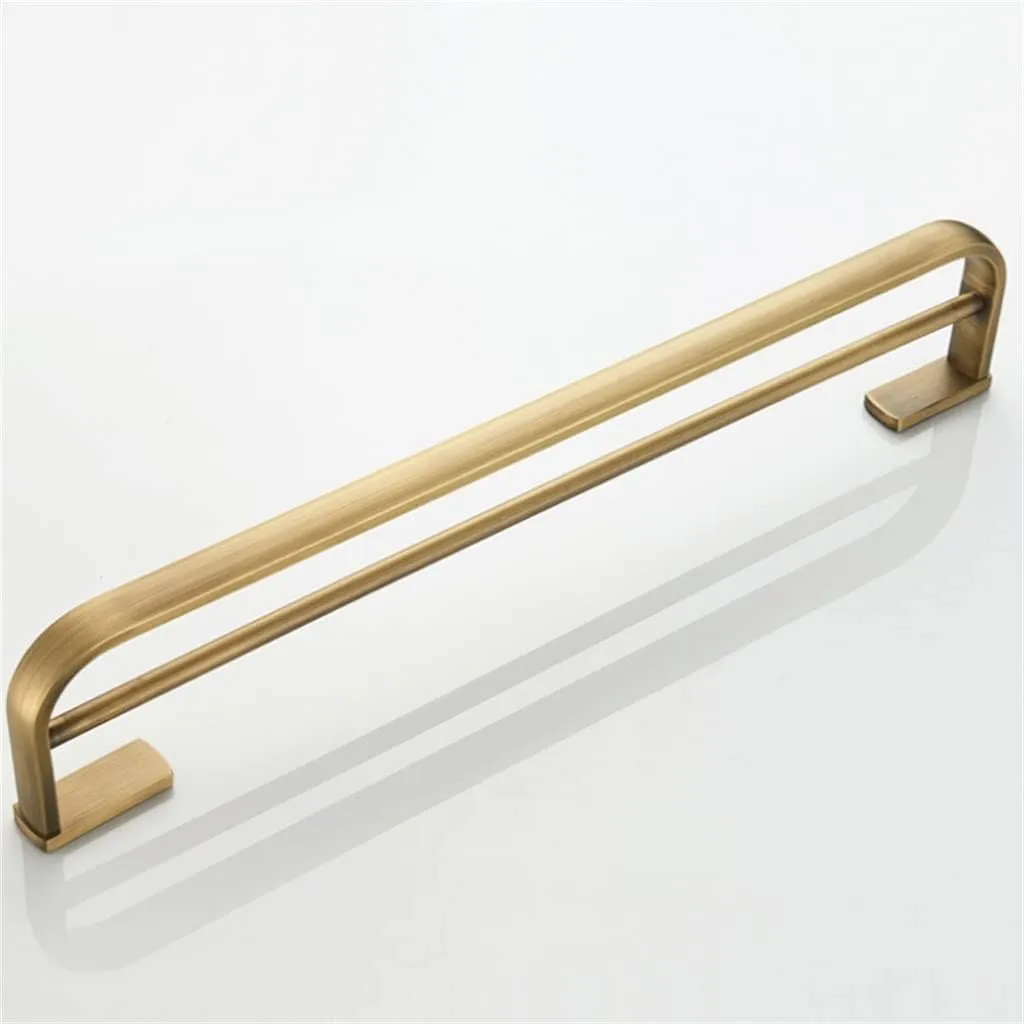 Bronze Bathroom Towel Bar Antique Brass Wall Mounted Towels Hanger Shelf Rack for Lavaroty Kitchen Bath Room Hotel(B)